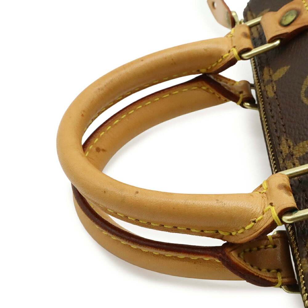 LOUIS VUITTON Brown Monogram Mini Speedy Pouch - Picture 5 of 8